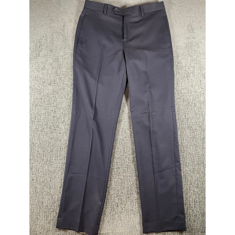 Van Heusen Mens Talon Navy Blue Dress Pants Suit Separates 30W x 29L NEW